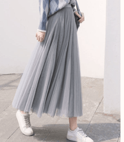 Elegant Long High-Waisted Skirt – Flattering Fit Perfect for All Occasions-Cramta