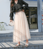 Elegant Long High-Waisted Skirt – Flattering Fit Perfect for All Occasions-Cramta