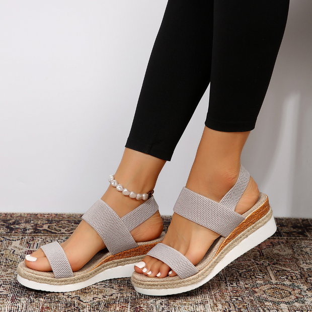 Elliana Ankle Strap Sandals with Stretch for Unmatched Comfort and Style All Day-Cramta