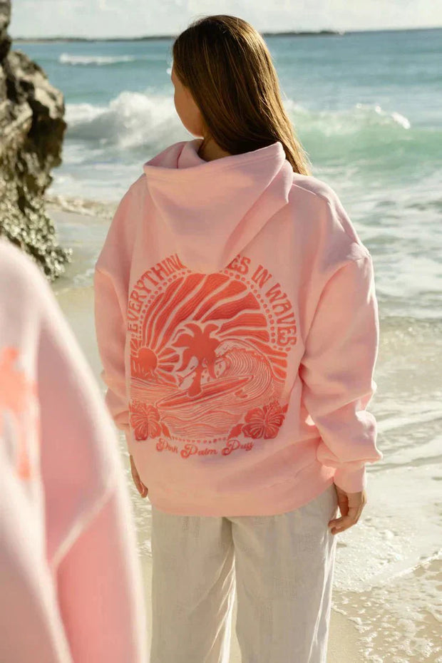 Abigail Hoodie – Casual Look with Exclusive Tropical Embroidery-Cramta