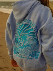 Abigail Hoodie – Casual Look with Exclusive Tropical Embroidery-Cramta