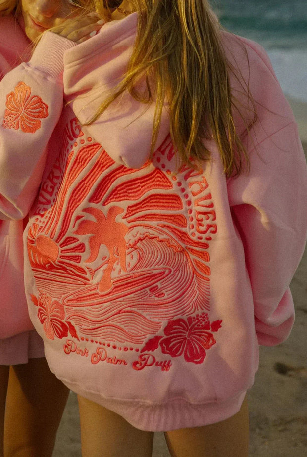 Abigail Hoodie – Casual Look with Exclusive Tropical Embroidery-Cramta