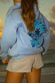 Abigail Hoodie – Casual Look with Exclusive Tropical Embroidery-Cramta