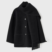 Adele Coat with Integrated Collar – Sophisticated Style and Warm Comfort for Winter-Cramta