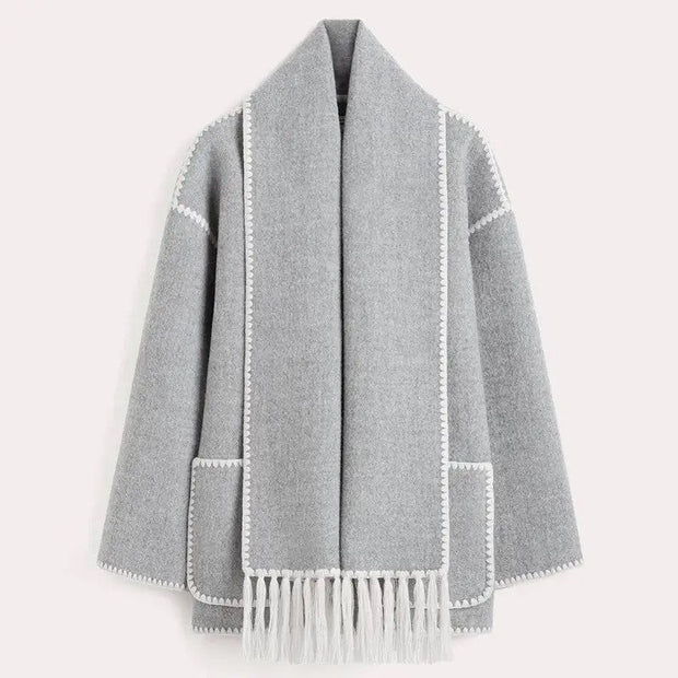 Adele Coat with Integrated Collar – Sophisticated Style and Warm Comfort for Winter-Cramta