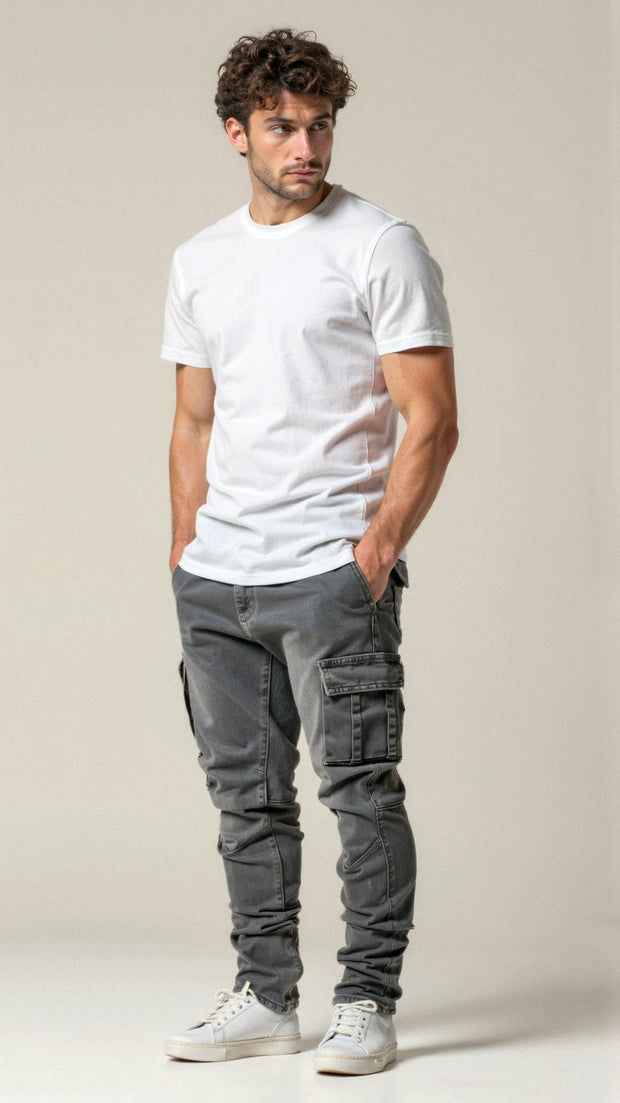 Casper Cargo Jeans – Comfortable Stretch & Modern Style with Functional Pockets-Cramta