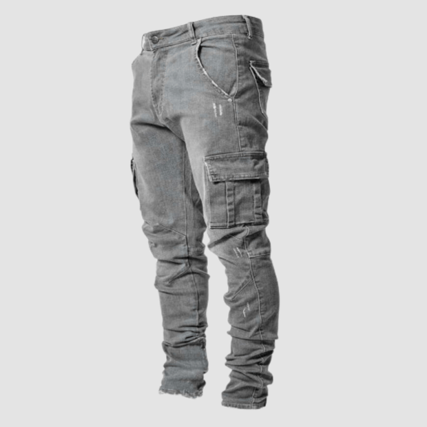Casper Cargo Jeans – Comfortable Stretch & Modern Style with Functional Pockets-Cramta