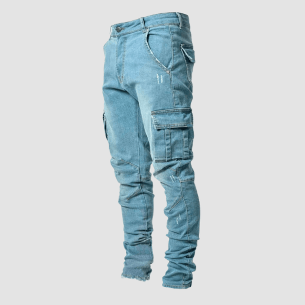 Casper Cargo Jeans – Comfortable Stretch & Modern Style with Functional Pockets-Cramta