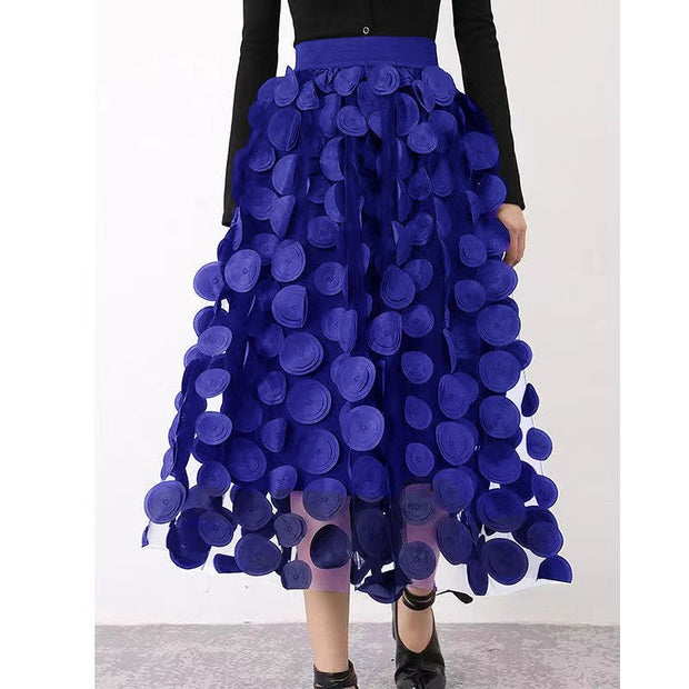 Mid-length Flared Skirt Ida – Timeless Sophistication and Optimal Comfort-Cramta