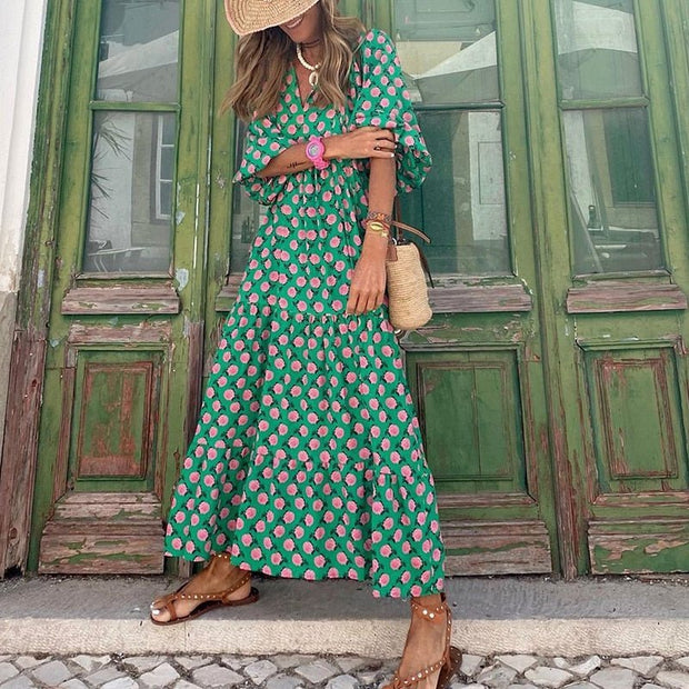 Isabell Maxi Dress – Feminine Elegance and Fluidity for All Your Occasions-Cramta
