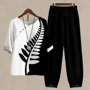 Katarina Ensemble Blouse and Pants – Sophisticated Elegance and Exceptional Comfort for Everyday-Cramta