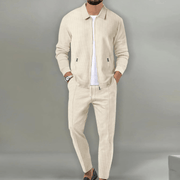 Martin Waffle Knit Ensemble - Exceptional Elegance and Comfort for All Occasions-Cramta