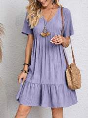 Phoebe Pleated Dress - Casual Elegance and Light Comfort for a Perfect Daily Look-Cramta
