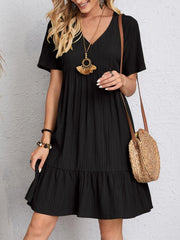 Phoebe Pleated Dress - Casual Elegance and Light Comfort for a Perfect Daily Look-Cramta