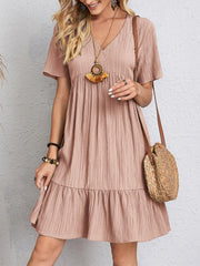 Phoebe Pleated Dress - Casual Elegance and Light Comfort for a Perfect Daily Look-Cramta