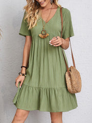 Phoebe Pleated Dress - Casual Elegance and Light Comfort for a Perfect Daily Look-Cramta