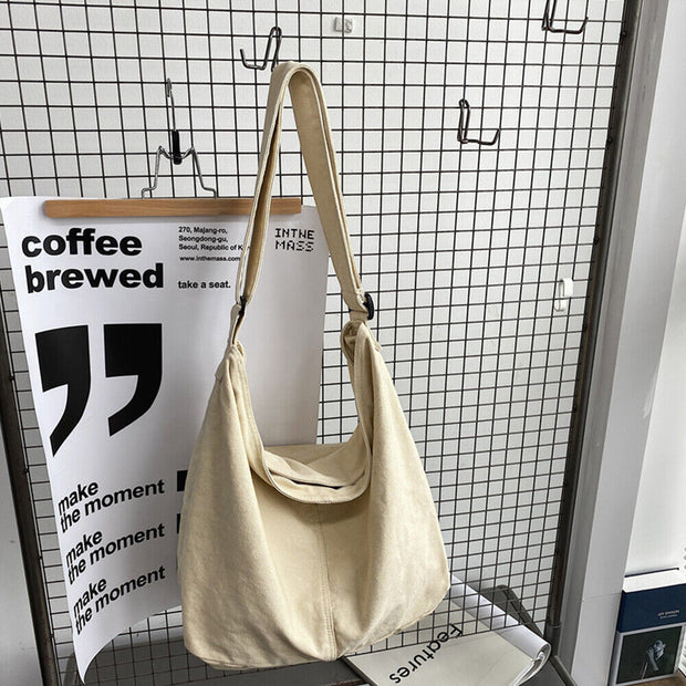 Larissa Canvas Crossbody Bag - Elegant and Spacious Handbag for Women-Cramta