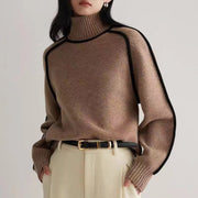 Valmira Turtleneck Sweater – Cozy Ribbed Knit for Effortless Everyday Elegance-Cramta