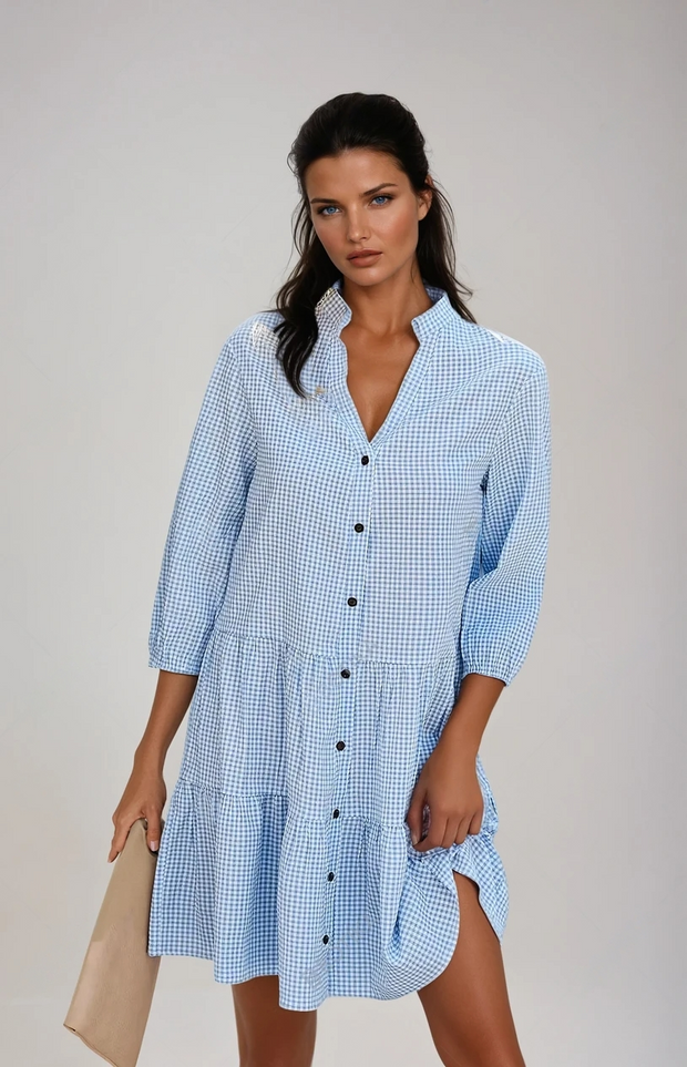 Adeline Summer Dress – A Fresh and Elegant Light Blue Look for the Perfect Summer Style-Cramta